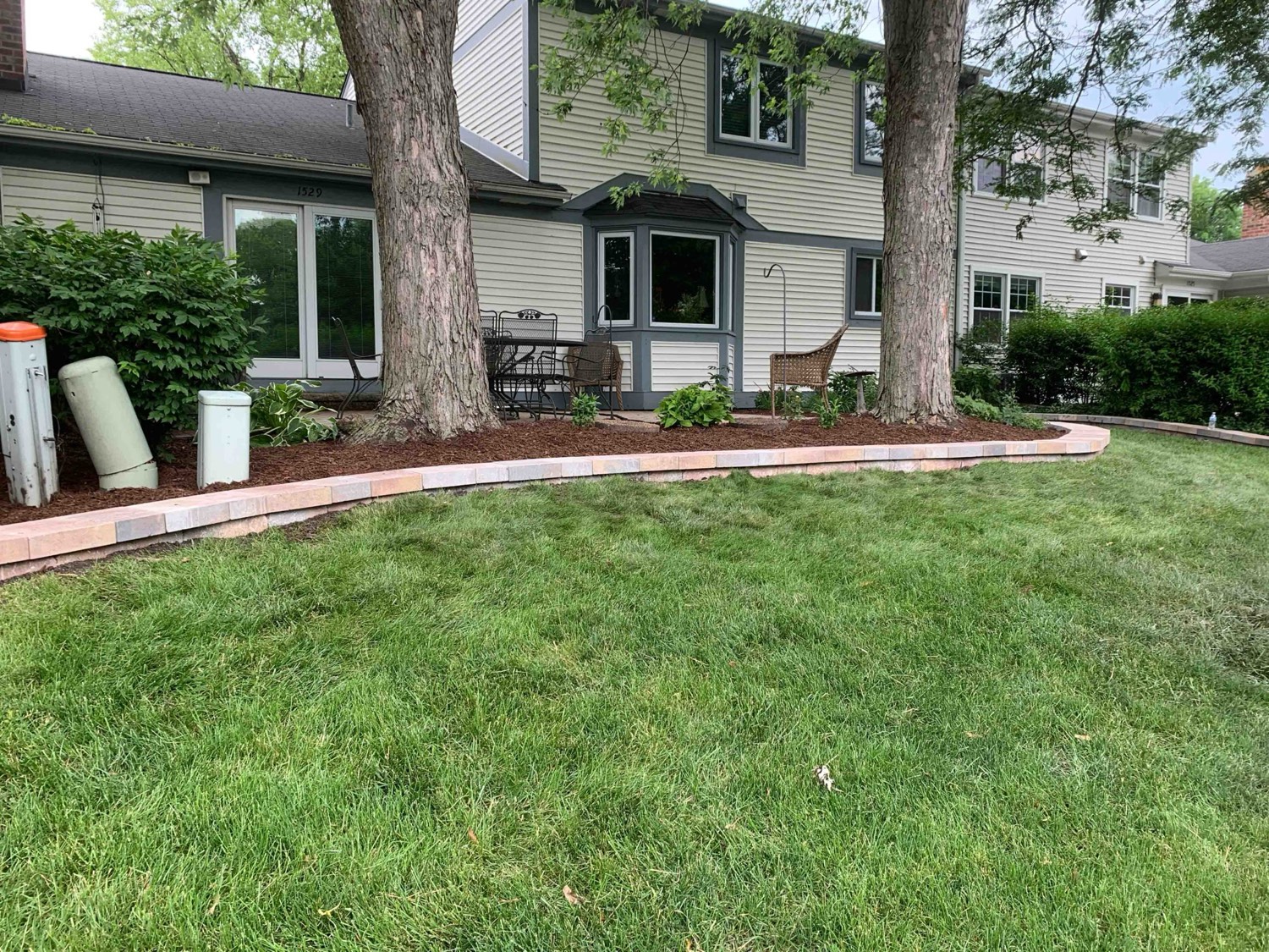 Retaining wall in Naperville